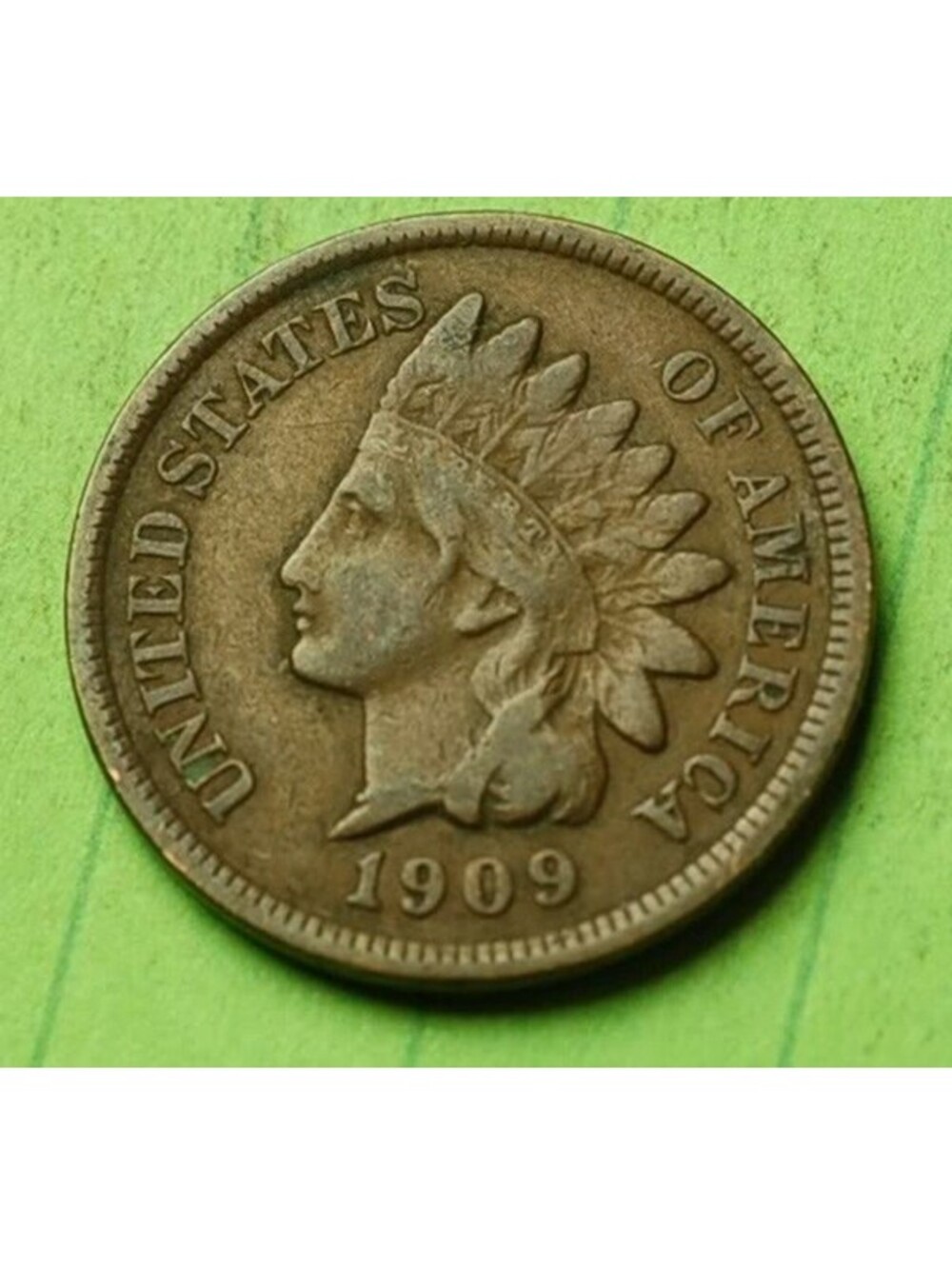X408 1909 Indian Head Cent Penny 1c LIBERTY shows - Check Out Our Store old coin